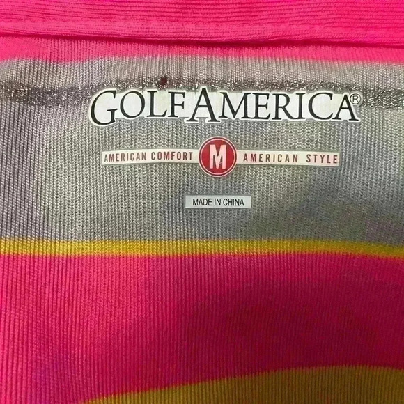 Golf America Women’s sleeveless striped golf tank top - Picture 2 of 3